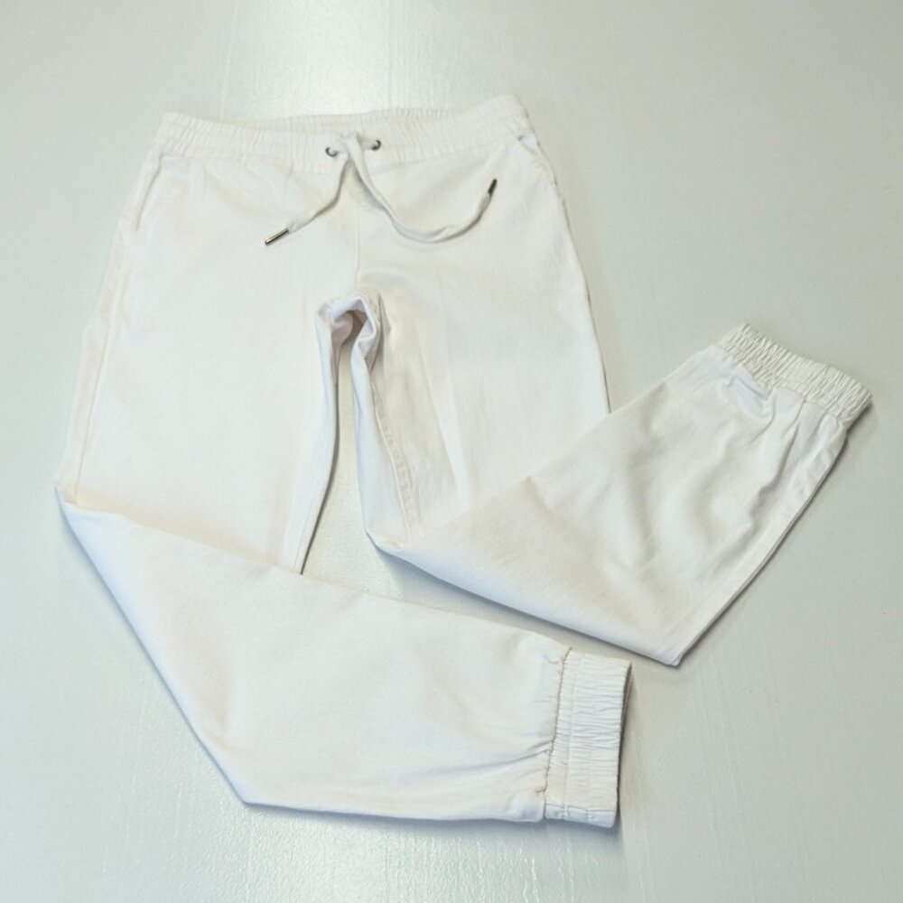 Rag Supply Size Large White Denim Joggers